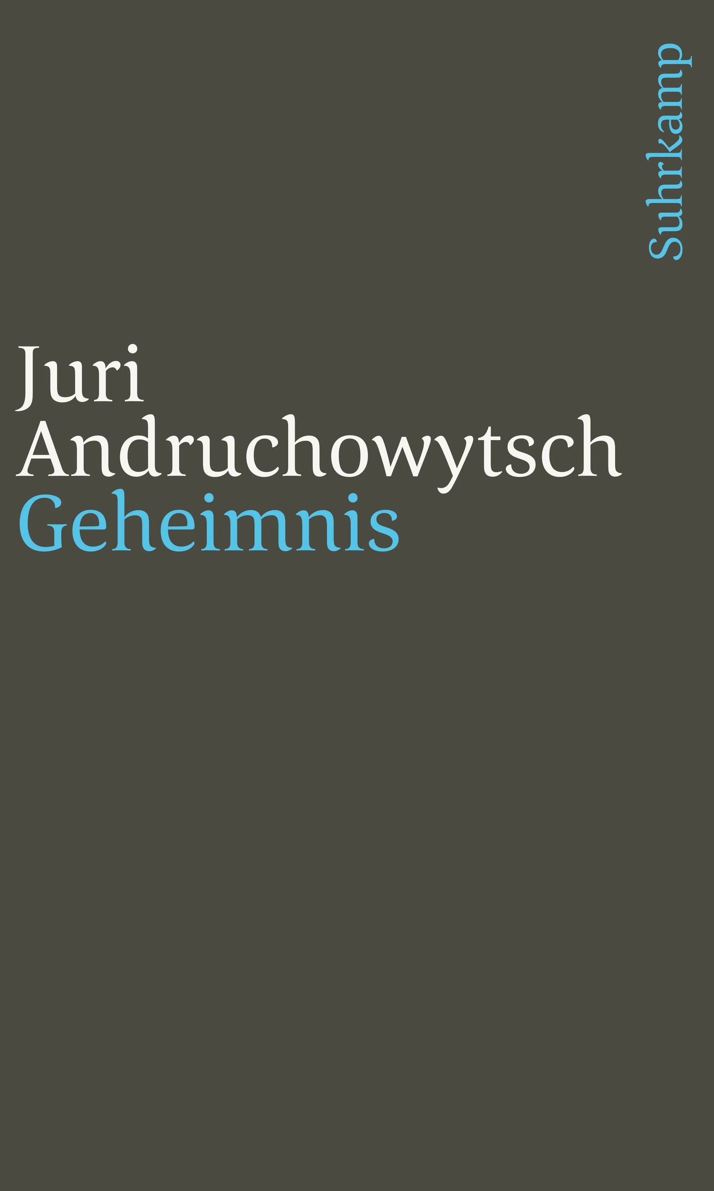 Buchcover von 'Geheimnis' - Taschenbuch von Juri Andruchowytsch