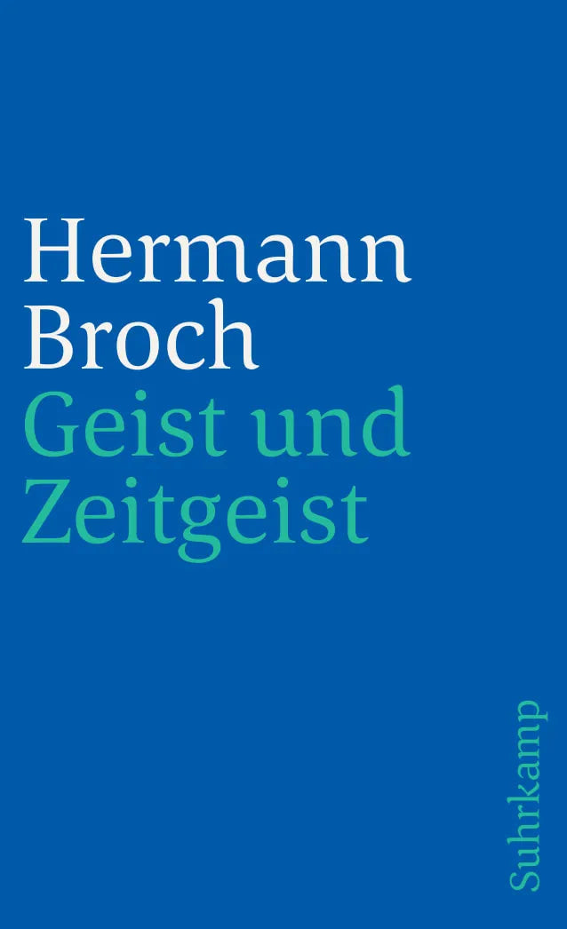 Buchcover von 'Geist und Zeitgeist' - Taschenbuch von Hermann Broch