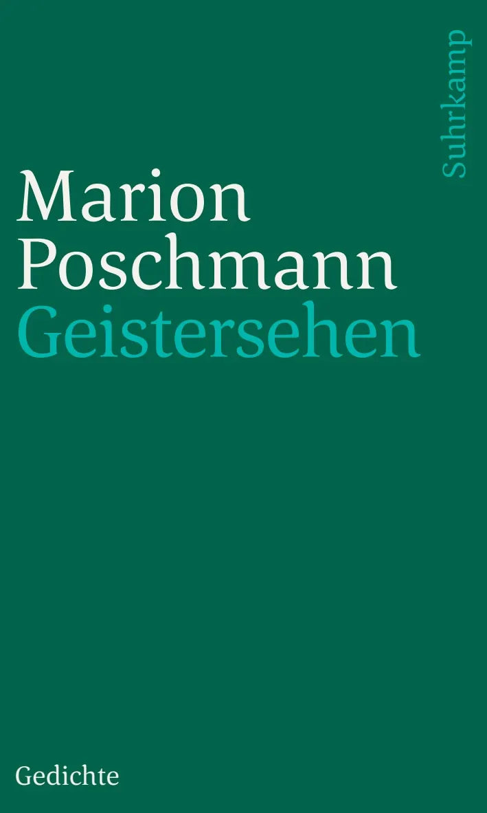 Buchcover von 'Geistersehen' - Taschenbuch von Marion Poschmann