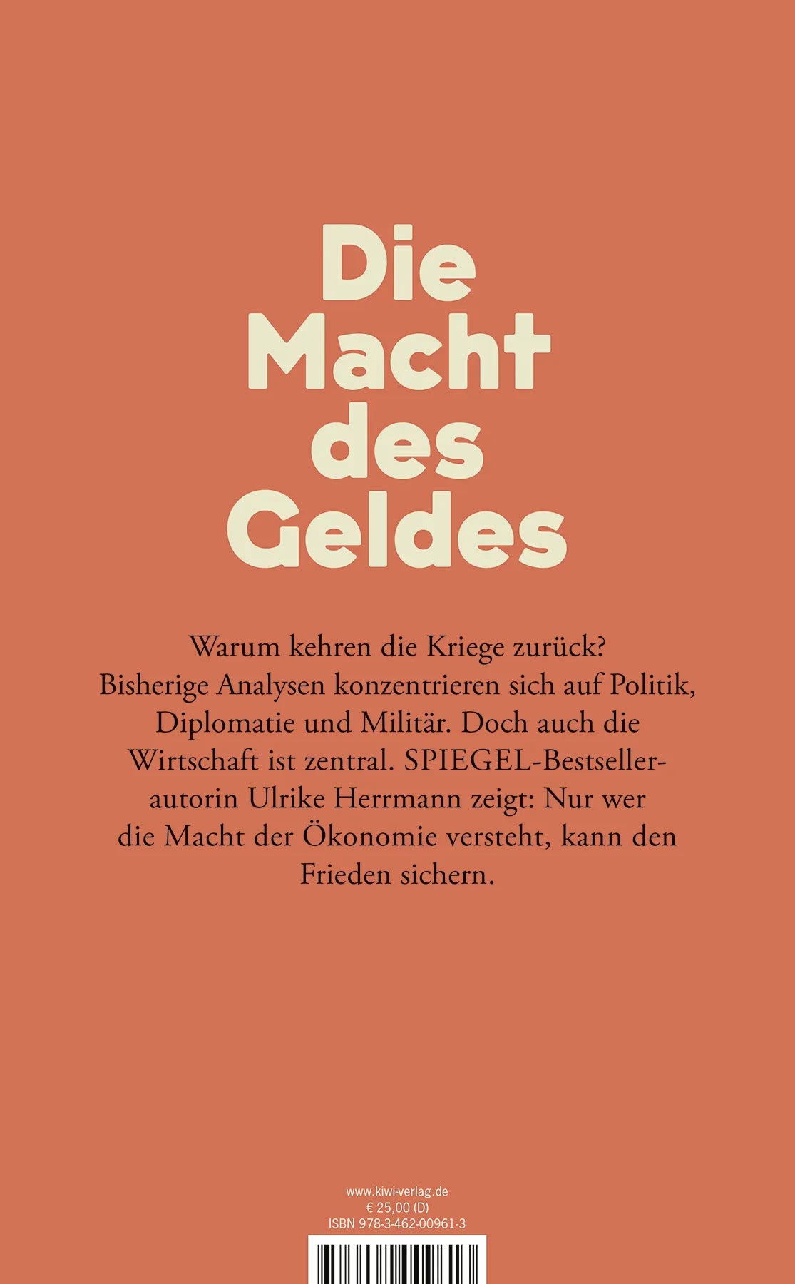 Rückseite: Geld als Waffe (Hardcover)