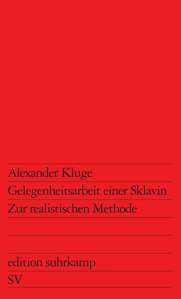 Buchcover von 'Gelegenheitsarbeit einer Sklavin' - Taschenbuch von Alexander Kluge