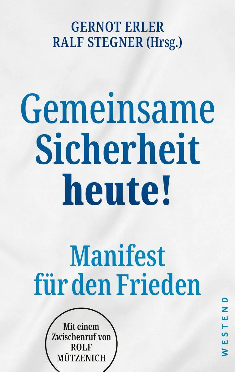Cover: Gemeinsame Sicherheit heute! (E-Book) von Gernot Erler