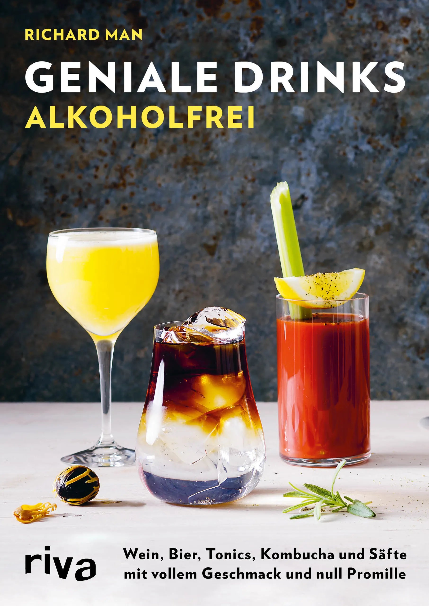 Buchcover von 'Geniale Drinks alkoholfrei' - Gebundene Ausgabe von Richard Man