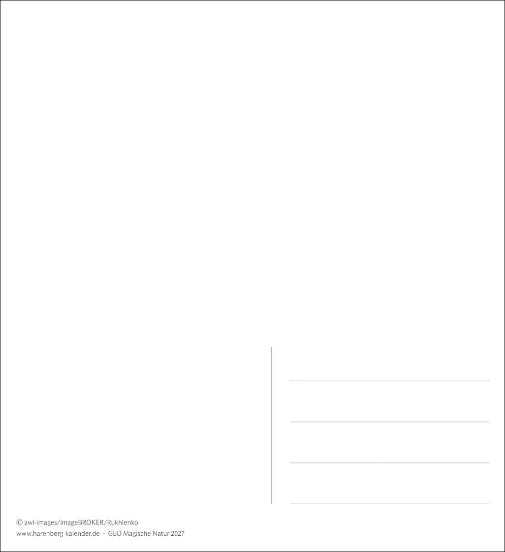 GEO Magische Natur Postkartenkalender 2027 - Wochenkalender mit 53 Postkarten – Ansicht