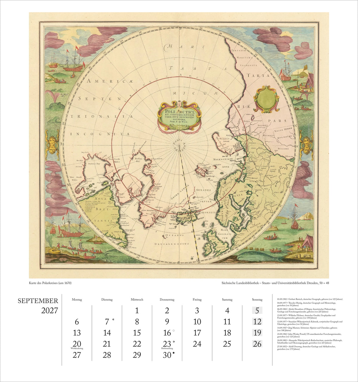 Geographisch-Kartographischer Kalender 2027 – Ansicht