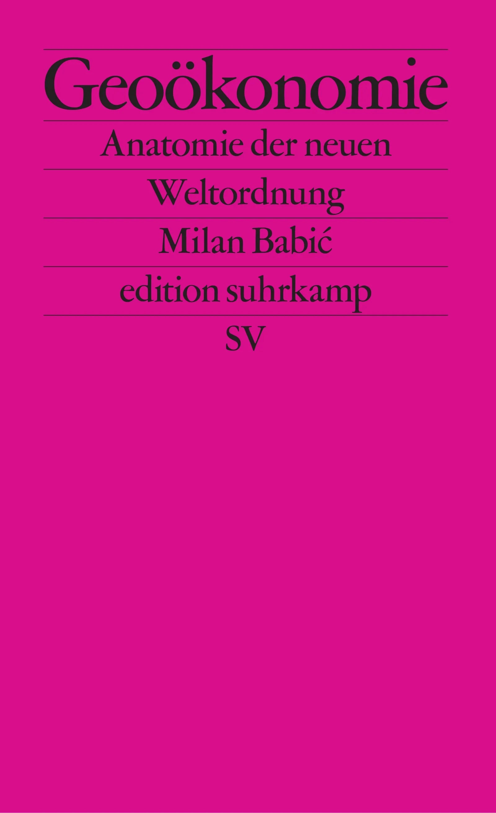 Cover: Geoökonomie (E-Book) von Milan Babić