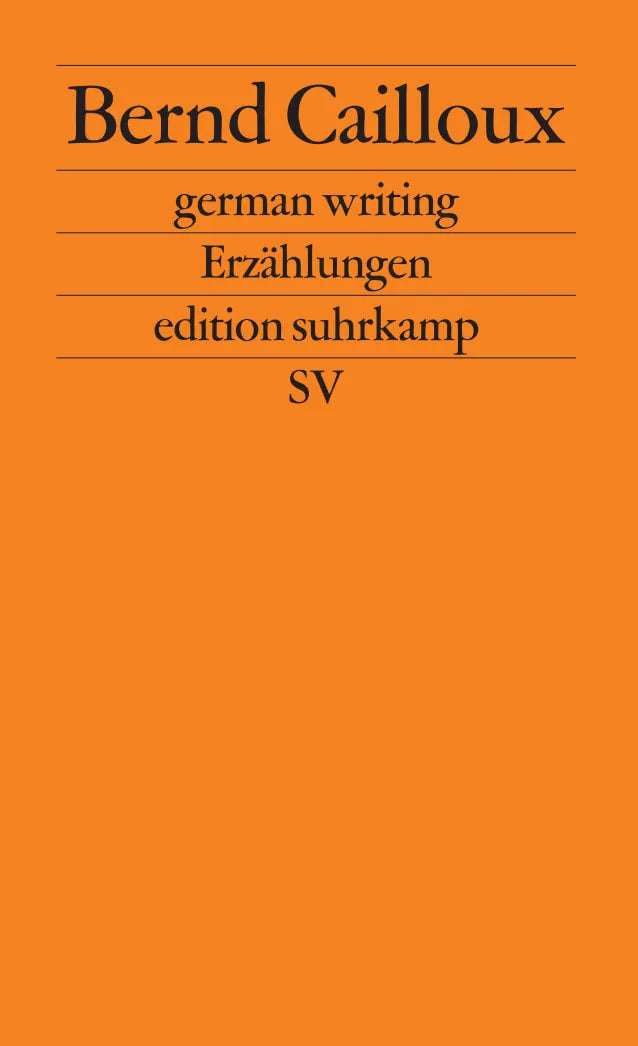 Buchcover von 'german writing' - Taschenbuch von Bernd Cailloux