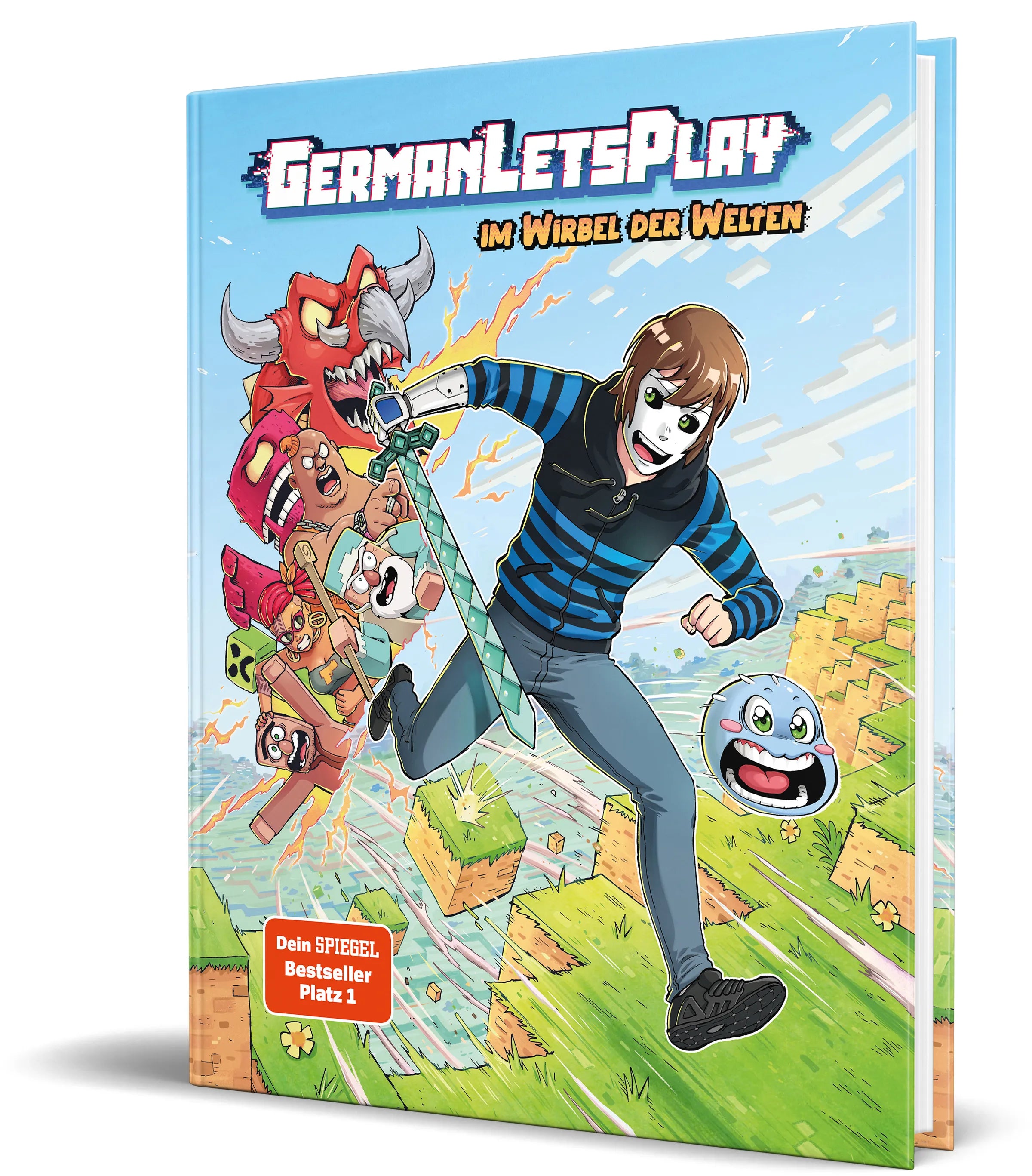 Buchcover von 'GermanLetsPlay: Im Wirbel der Welten' - Gebundene Ausgabe von GermanLetsPlay