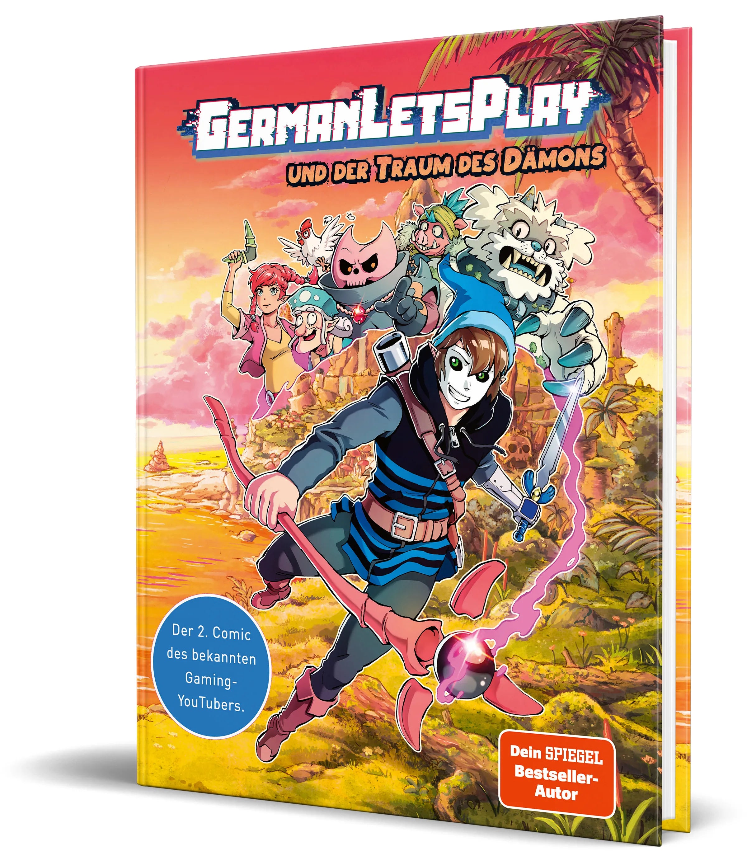 Buchcover von 'GermanLetsPlay und der Traum des Dämons' - Gebundene Ausgabe von GermanLetsPlay
