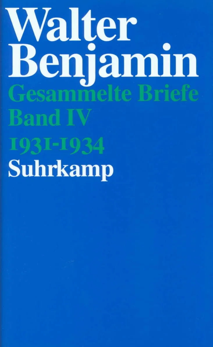 Buchcover von 'Gesammelte Briefe. 6 Bände' - Gebundene Ausgabe von Walter Benjamin
