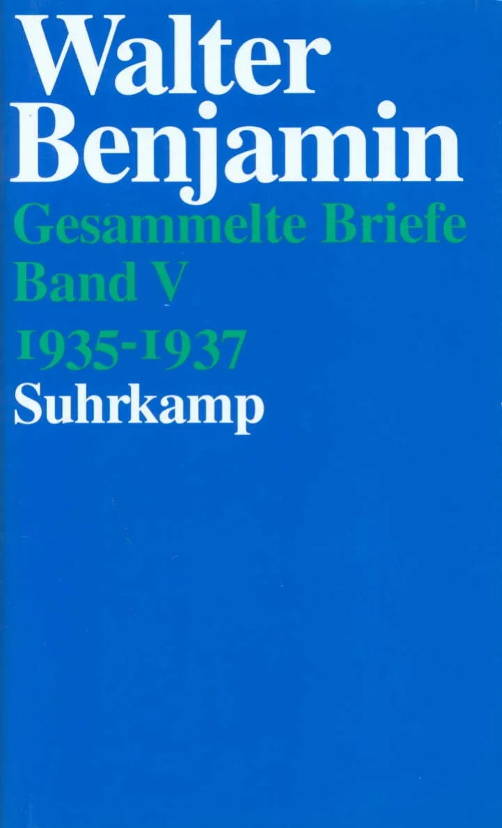 Buchcover von 'Gesammelte Briefe. 6 Bände' - Gebundene Ausgabe von Walter Benjamin
