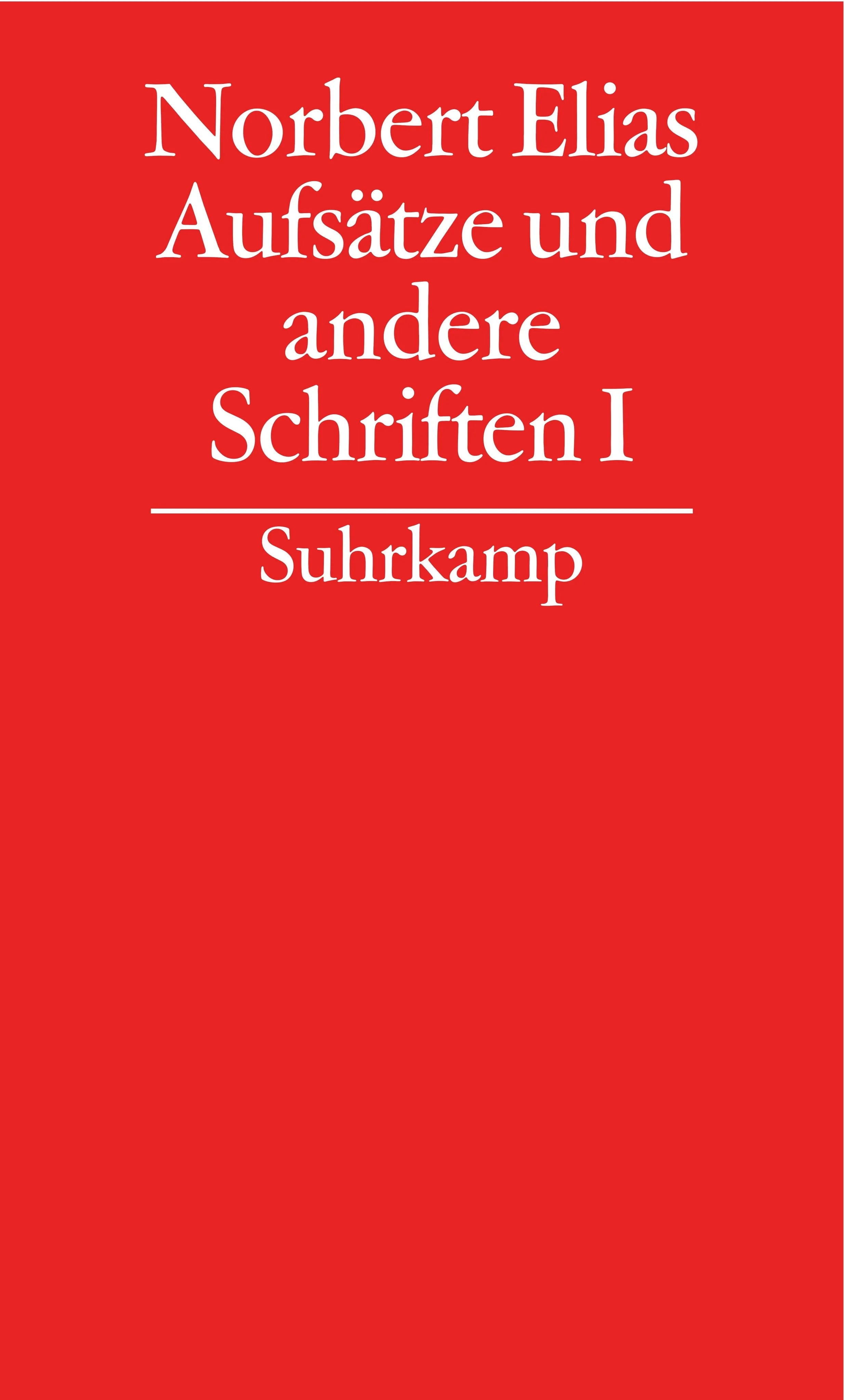 Buchcover von 'Gesammelte Schriften in 19 Bänden' - Gebundene Ausgabe von Norbert Elias