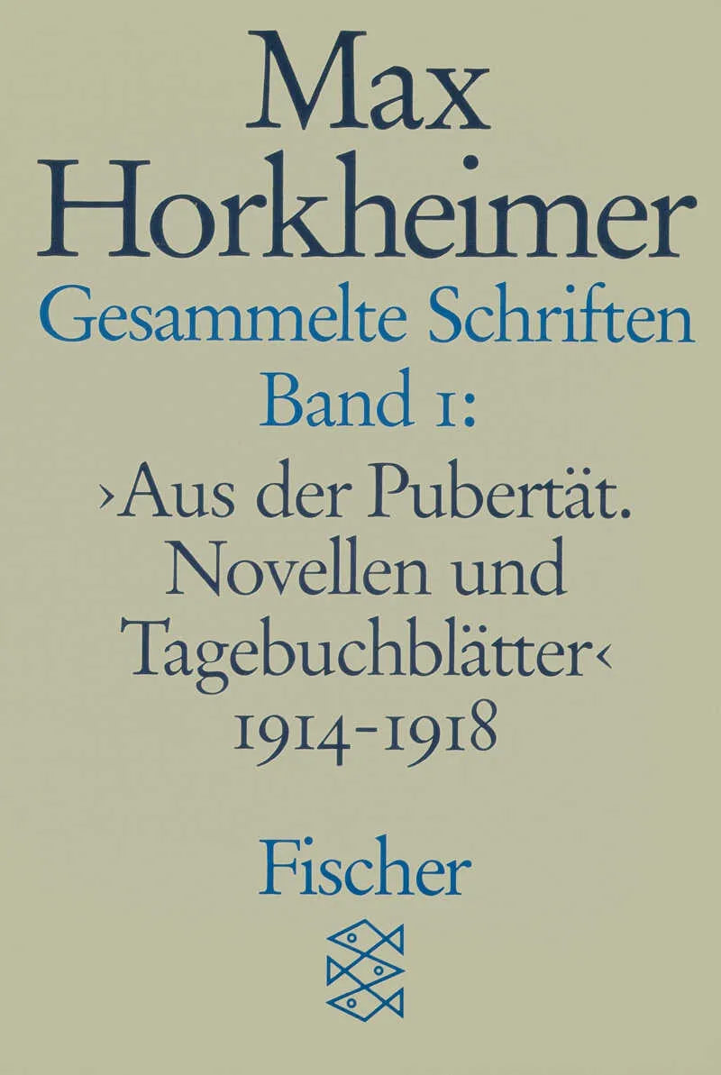 Buchcover von 'Gesammelte Schriften in 19 Bänden' - Taschenbuch von Max Horkheimer