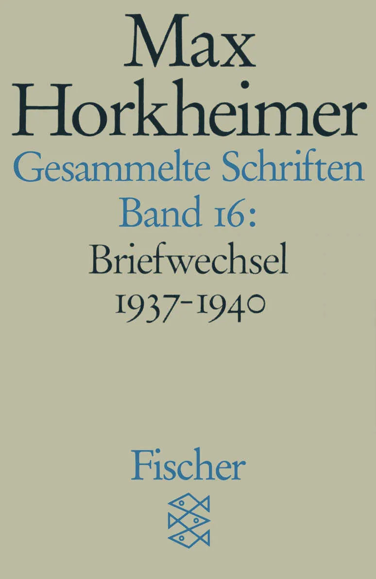 Buchcover von 'Gesammelte Schriften in 19 Bänden' - Taschenbuch von Max Horkheimer