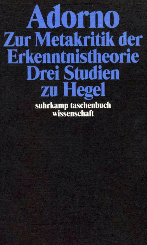 Buchcover von 'Gesammelte Schriften in 20 Bänden' - Taschenbuch von Theodor W. Adorno