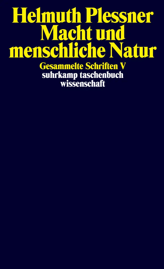 Buchcover von 'Gesammelte Schriften in zehn Bänden' - Taschenbuch von Helmuth Plessner