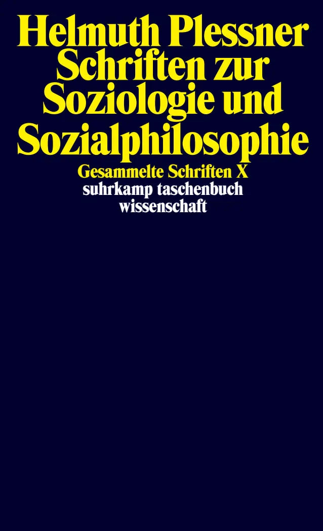 Buchcover von 'Gesammelte Schriften in zehn Bänden' - Taschenbuch von Helmuth Plessner