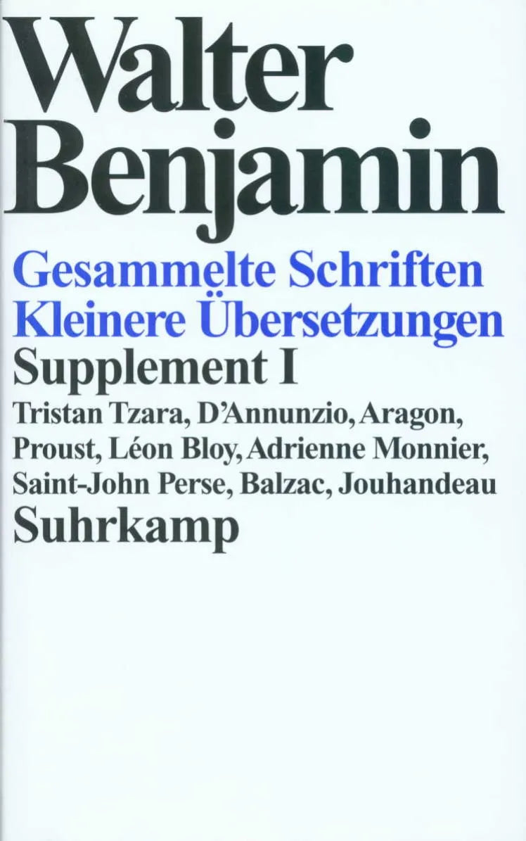 Buchcover von 'Gesammelte Schriften' - Taschenbuch von Walter Benjamin