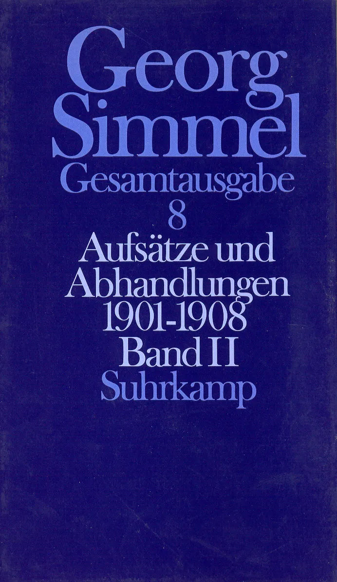 Buchcover von 'Gesamtausgabe in 24 Bänden' - Gebundene Ausgabe von Georg Simmel