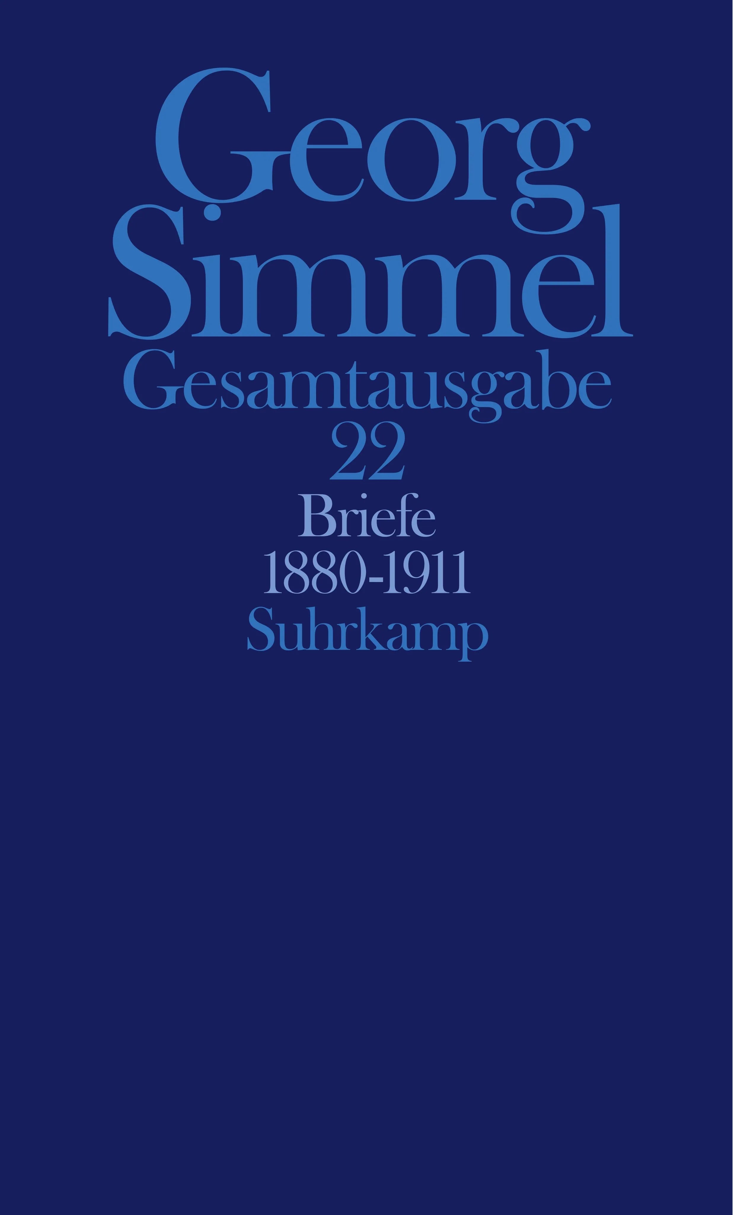 Buchcover von 'Gesamtausgabe in 24 Bänden' - Gebundene Ausgabe von Georg Simmel