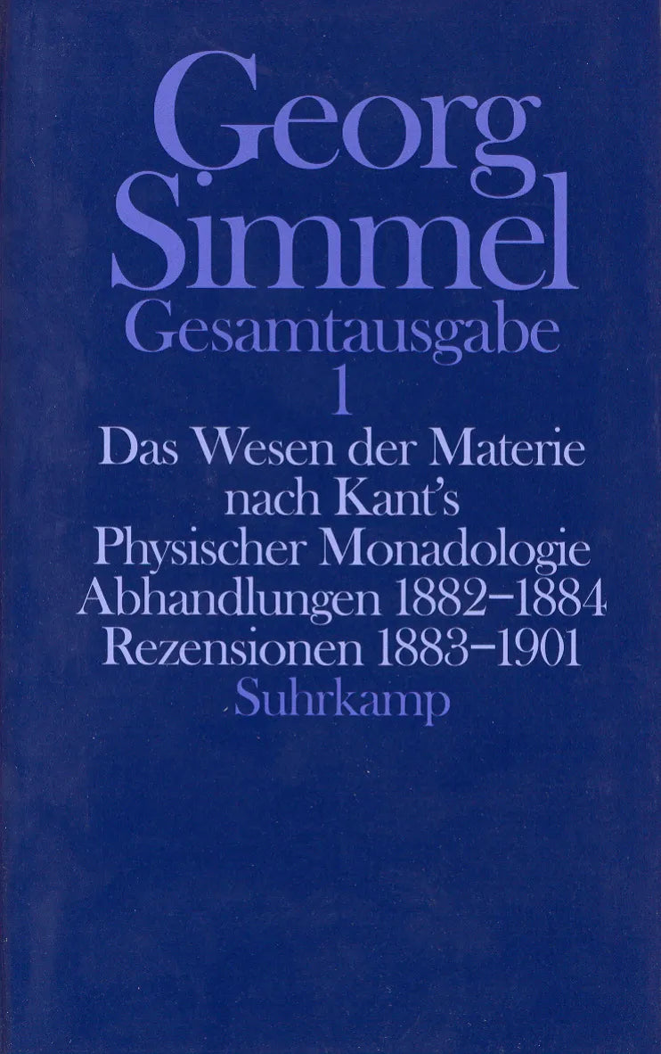 Buchcover von 'Gesamtausgabe in 24 Bänden' - Gebundene Ausgabe von Georg Simmel