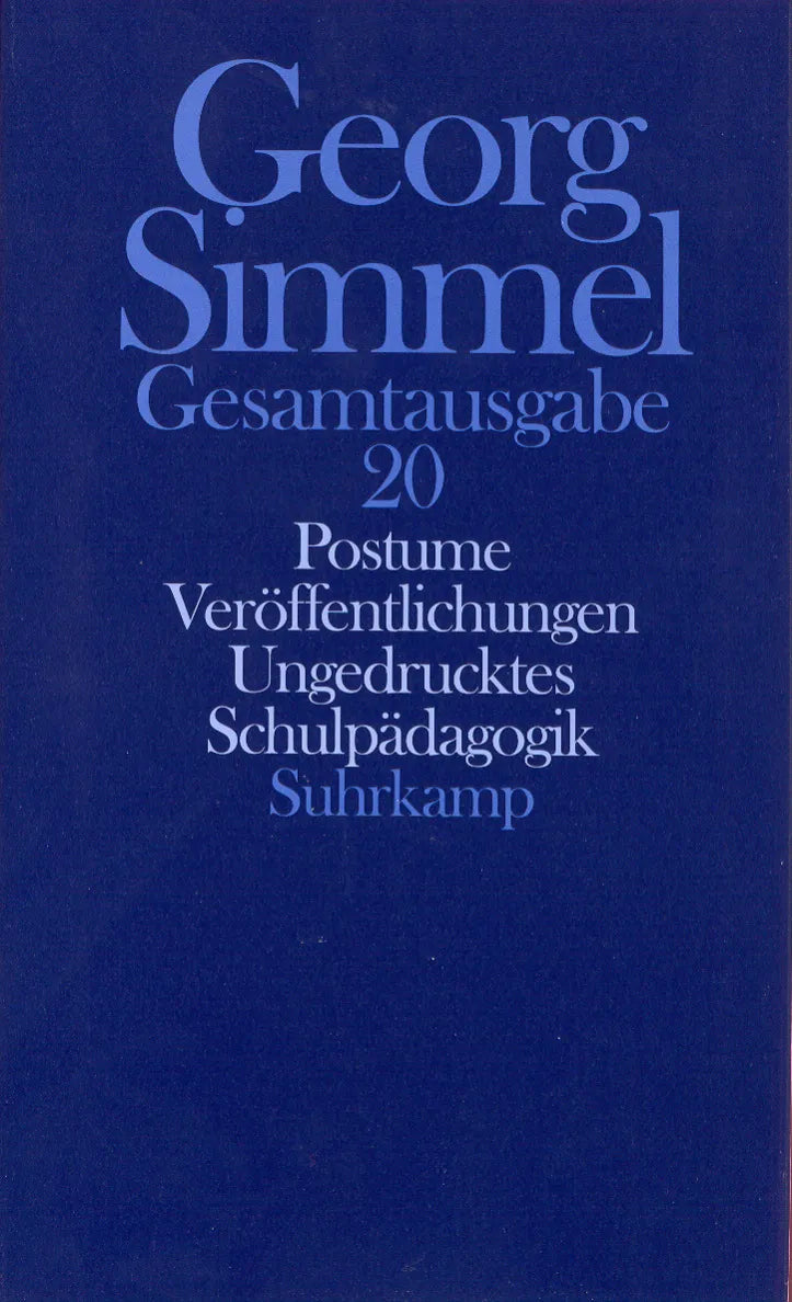 Buchcover von 'Gesamtausgabe in 24 Bänden' - Gebundene Ausgabe von Georg Simmel