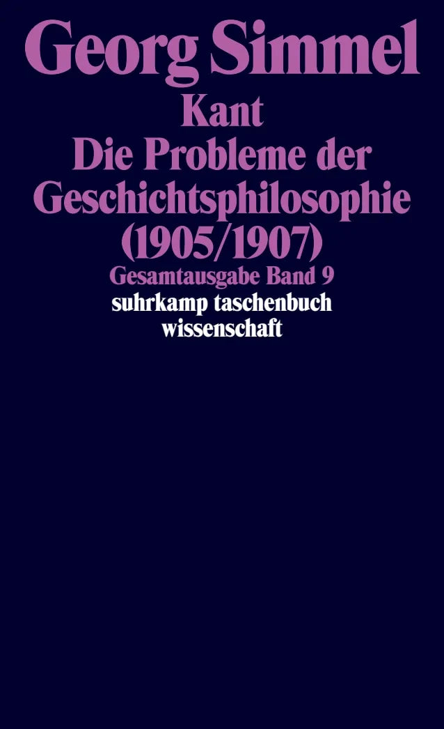 Buchcover von 'Gesamtausgabe in 24 Bänden' - Taschenbuch von Georg Simmel