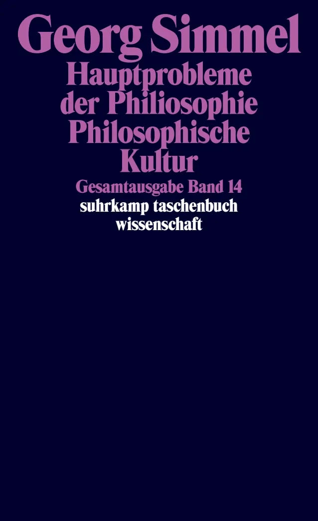 Buchcover von 'Gesamtausgabe in 24 Bänden' - Taschenbuch von Georg Simmel