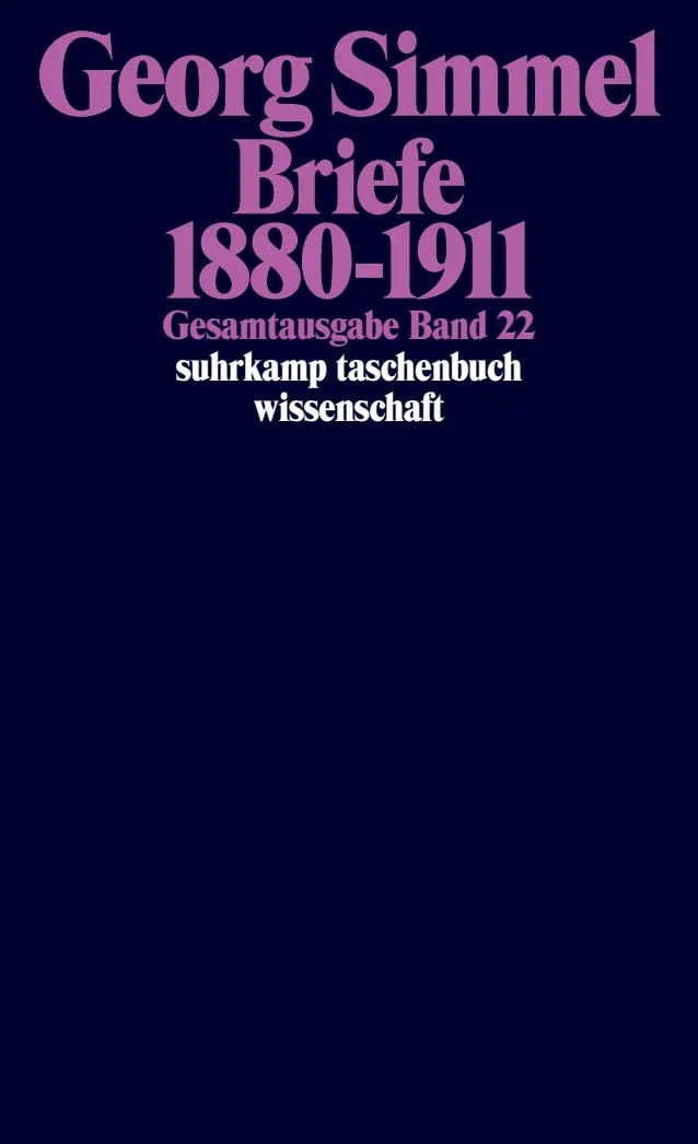 Buchcover von 'Gesamtausgabe in 24 Bänden' - Taschenbuch von Georg Simmel