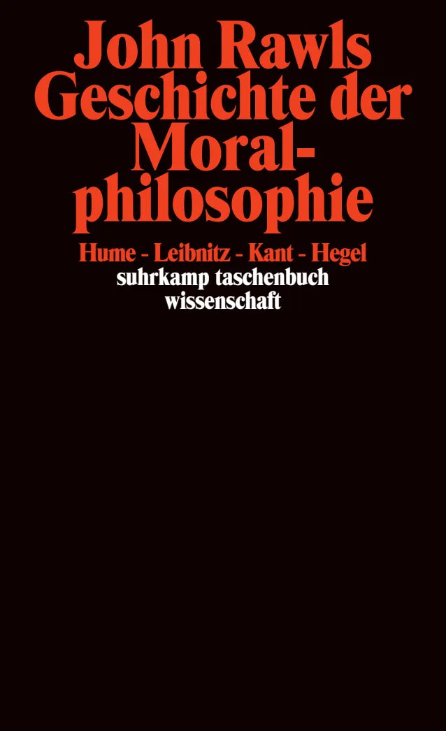 Buchcover von 'Geschichte der Moralphilosophie' - Taschenbuch von John Rawls