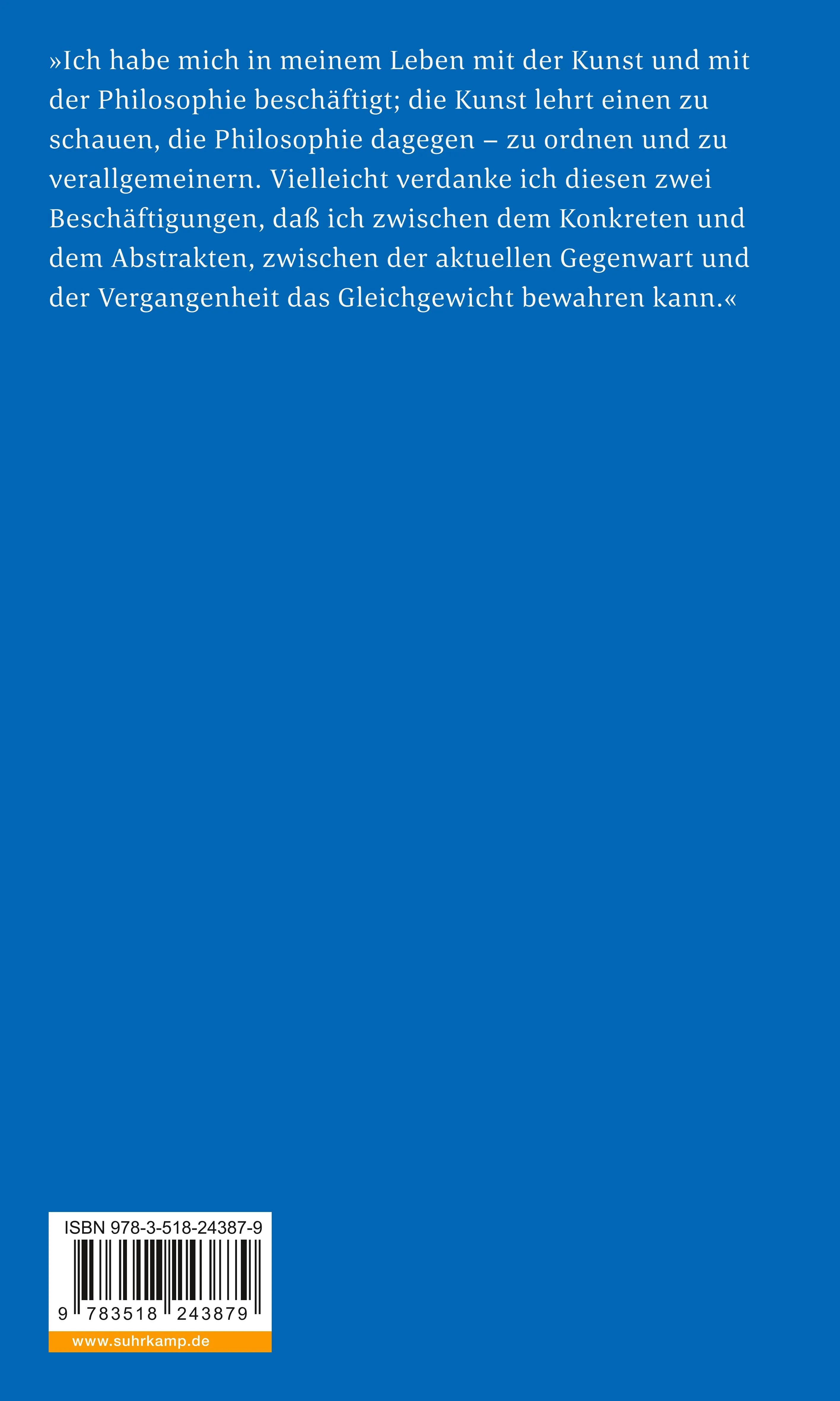 Buchrückseite von 'Geschichte der sechs Begriffe' mit Klappentext - Taschenbuch
