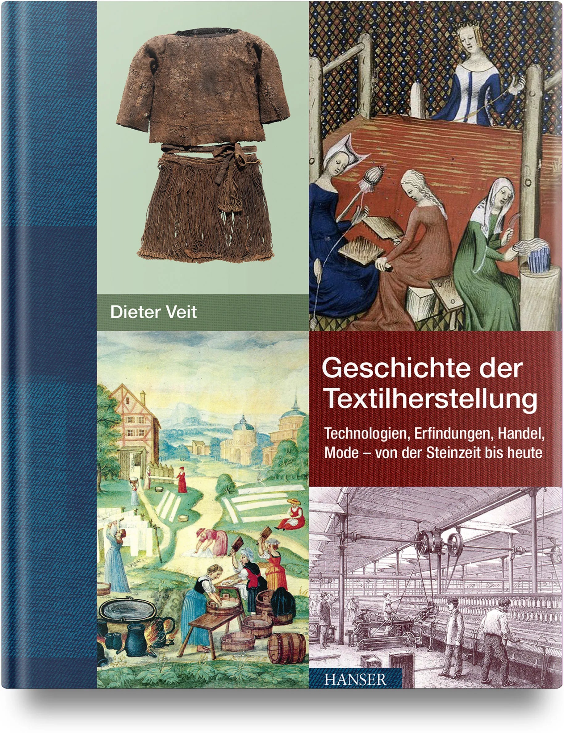 Buchcover von 'Geschichte der Textilherstellung' - Gebundene Ausgabe von Dieter Veit