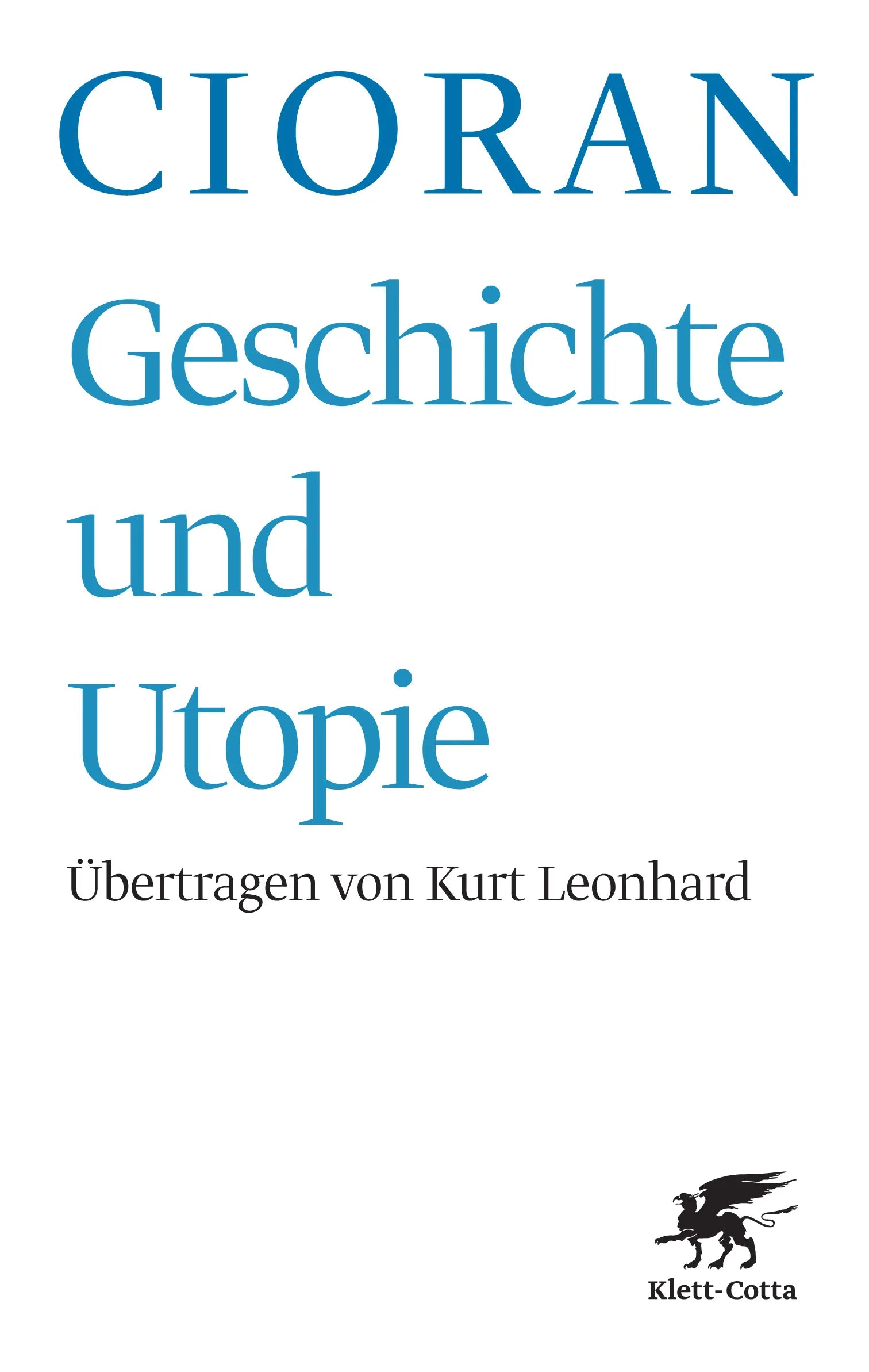 Buchcover von 'Geschichte und Utopie' - Paperback von Emile M. Cioran