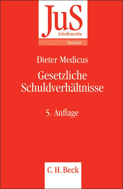 Buchcover von 'Gesetzliche Schuldverhältnisse' - Taschenbuch von Dieter Medicus
