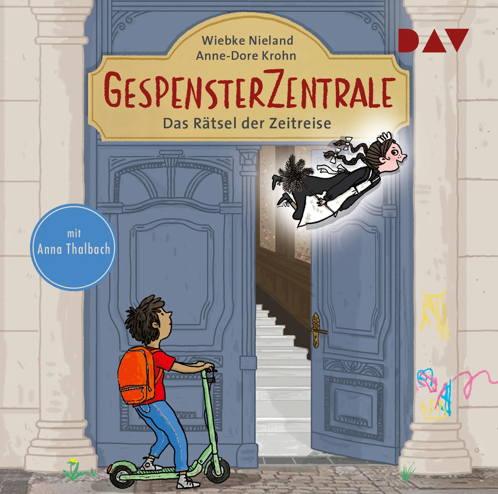 Buchcover von 'Gespensterzentrale – Teil 1: Das Rätsel der Zeitreise' - Hörbuch (CD) von Anne-Dore Krohn