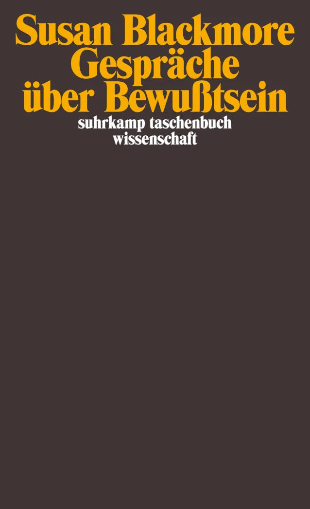 Buchcover von 'Gespräche über Bewußtsein' - Taschenbuch von Susan Blackmore