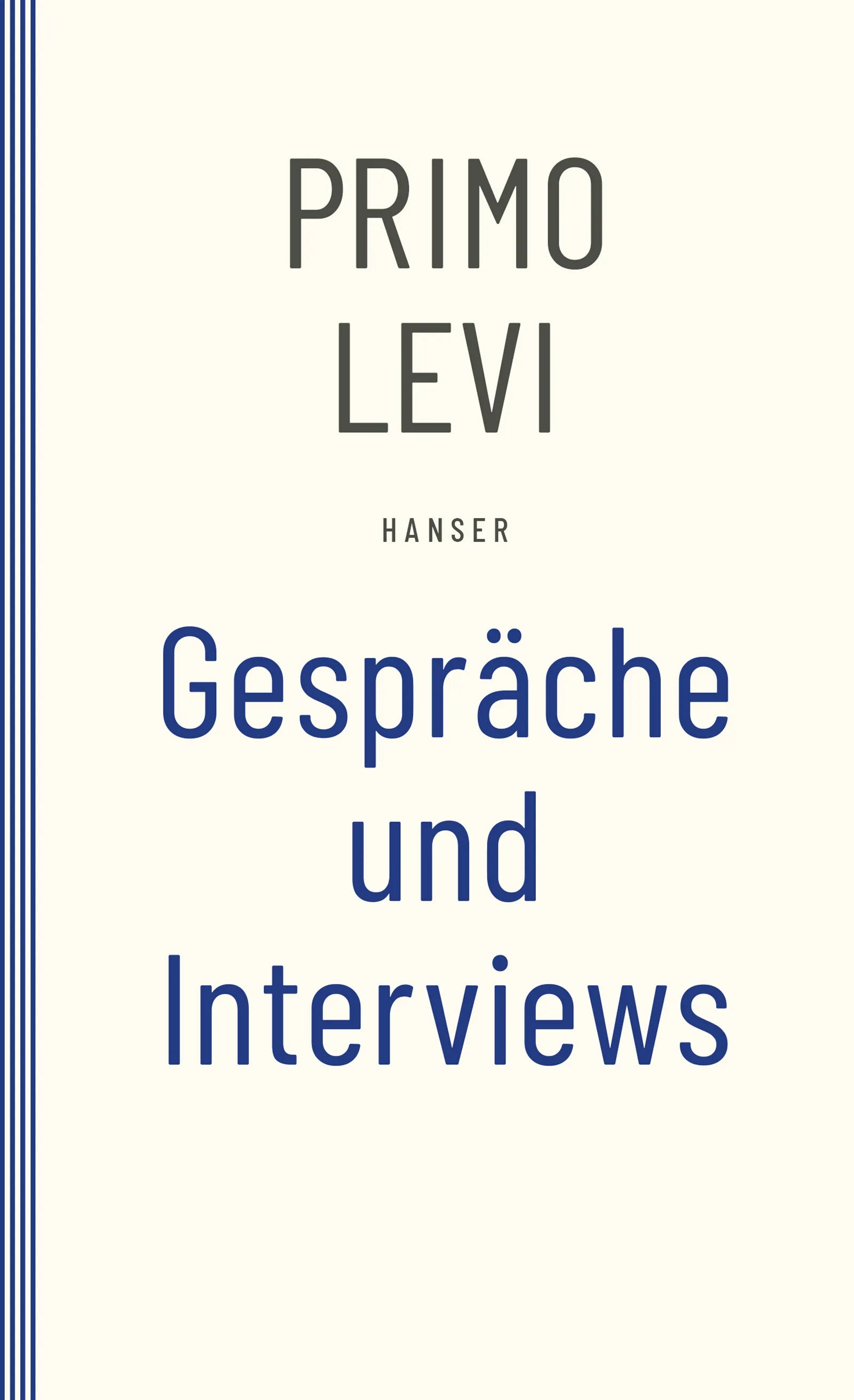Buchcover von 'Gespräche und Interviews' - Taschenbuch von Primo Levi