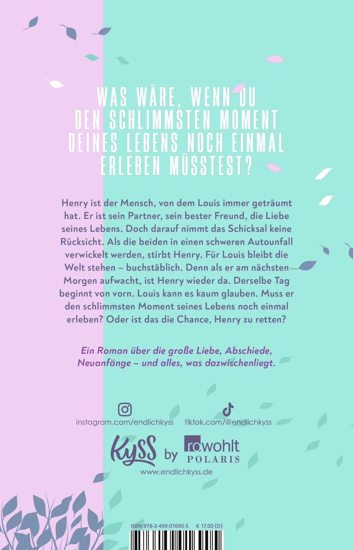 Rückseite: Gestern waren wir unendlich (Paperback)