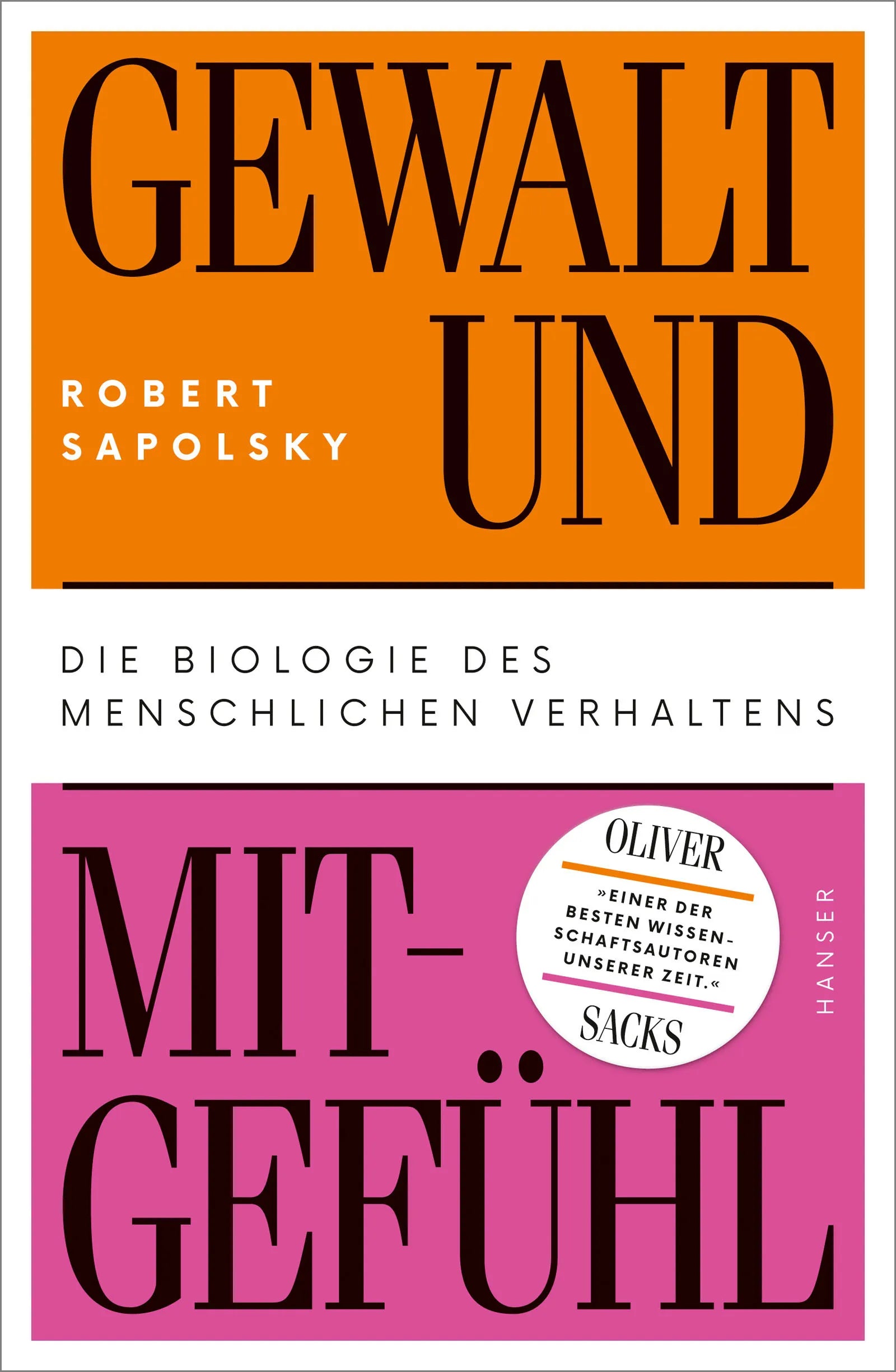 Buchcover von 'Gewalt und Mitgefühl' - Gebundene Ausgabe von Robert Sapolsky