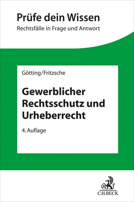 Buchcover von 'Gewerblicher Rechtsschutz und Urheberrecht' - Taschenbuch von Horst-Peter Götting