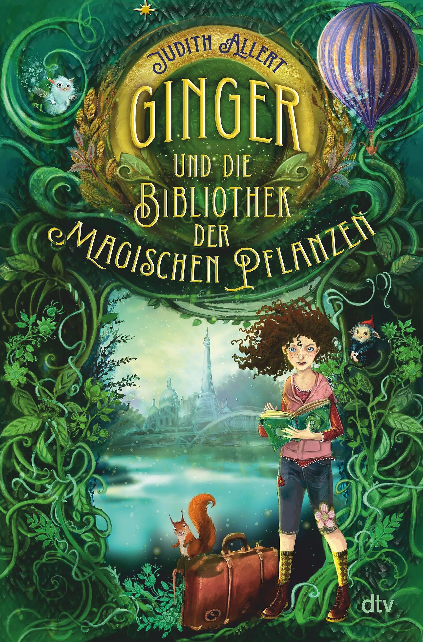 Buchcover von 'Ginger und die Bibliothek der magischen Pflanzen' - Gebundene Ausgabe von Judith Allert