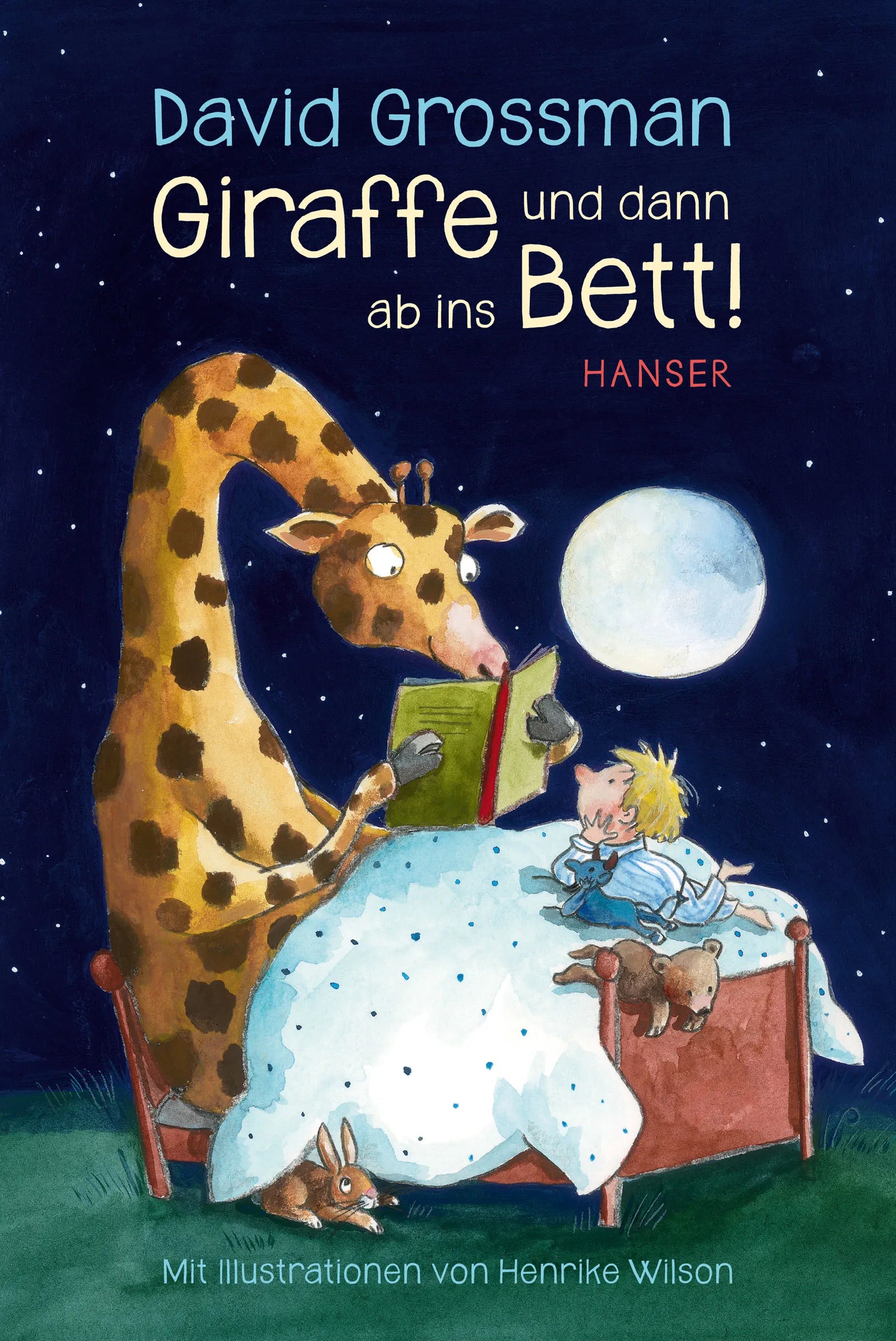 Buchcover von 'Giraffe und dann ab ins Bett!' - Gebundene Ausgabe von David Grossman