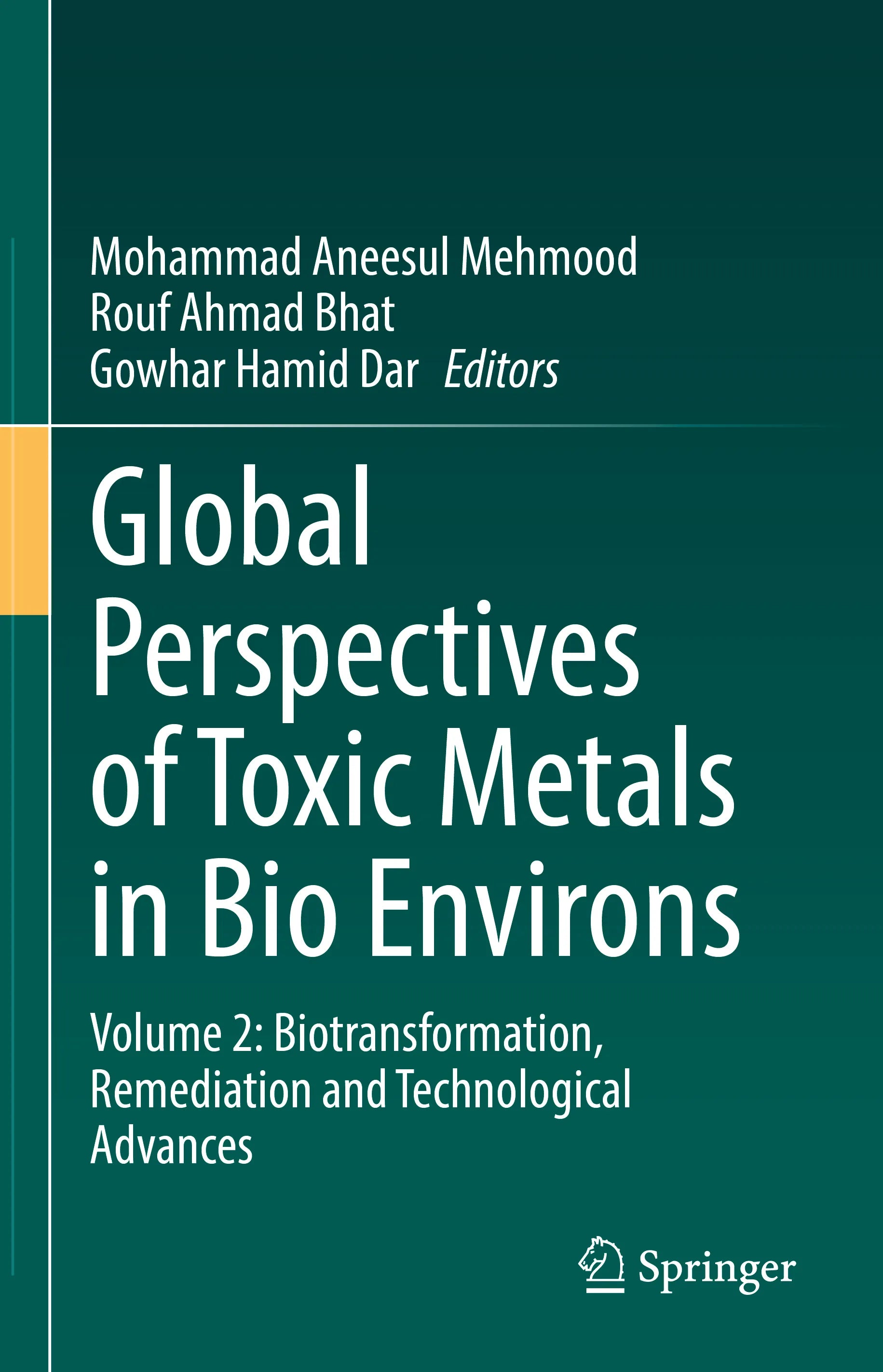 Cover: Global Perspectives of Toxic Metals in Bio Environs (E-Book)