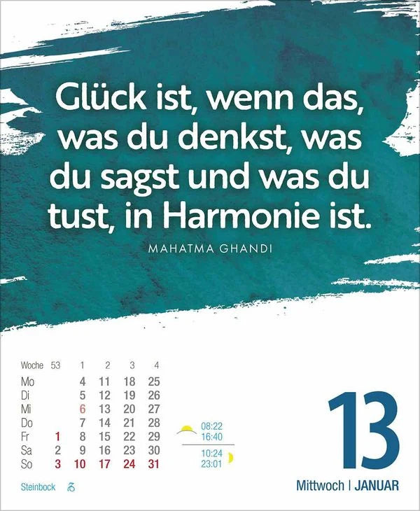 Glückskalender 2027 – Ansicht
