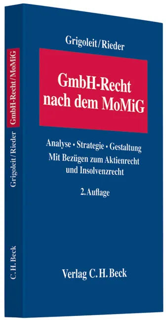 Buchcover von 'GmbH-Recht nach dem MoMiG' - Taschenbuch von Hans Christoph Grigoleit