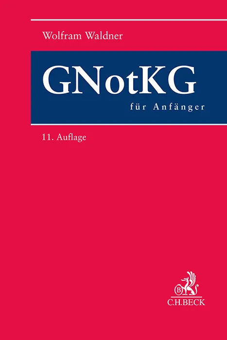 Buchcover von 'GNotKG für Anfänger' - Taschenbuch von Wolfram Waldner