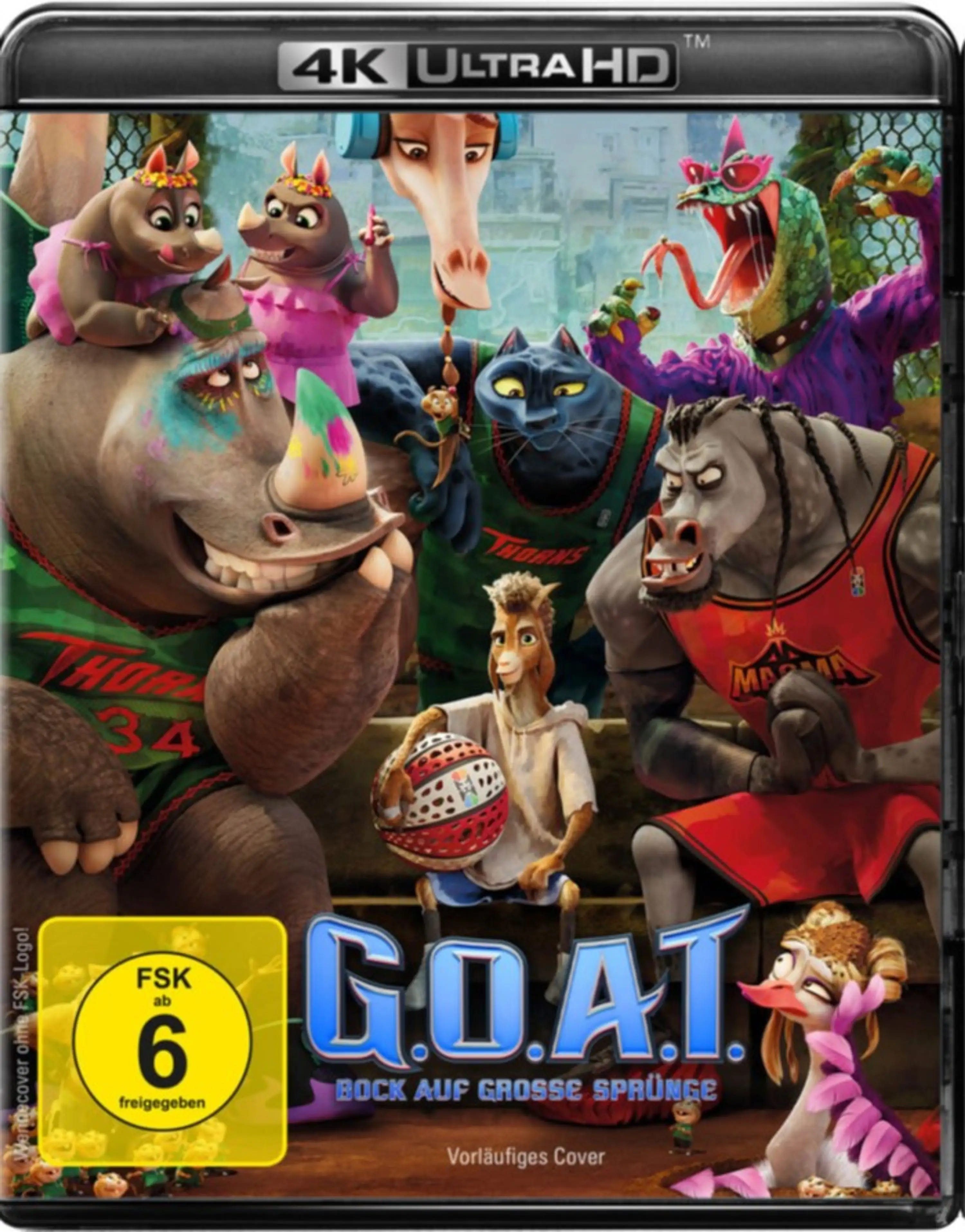G.O.A.T. – Bock auf große Sprünge 4K UHD Blu-ray Cover – Frontcover Bild