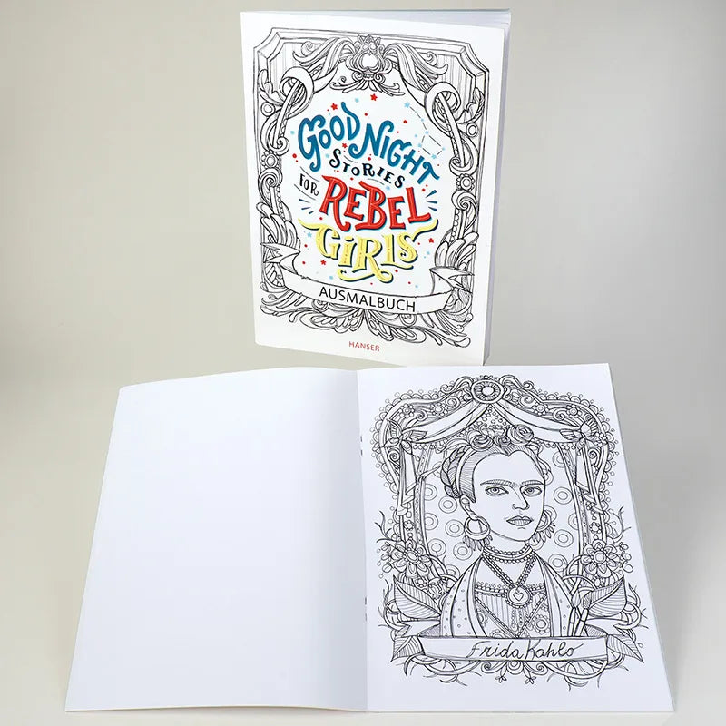 Produktansicht: Good Night Stories for Rebel Girls - Ausmalbuch (Gebundene Ausgabe)