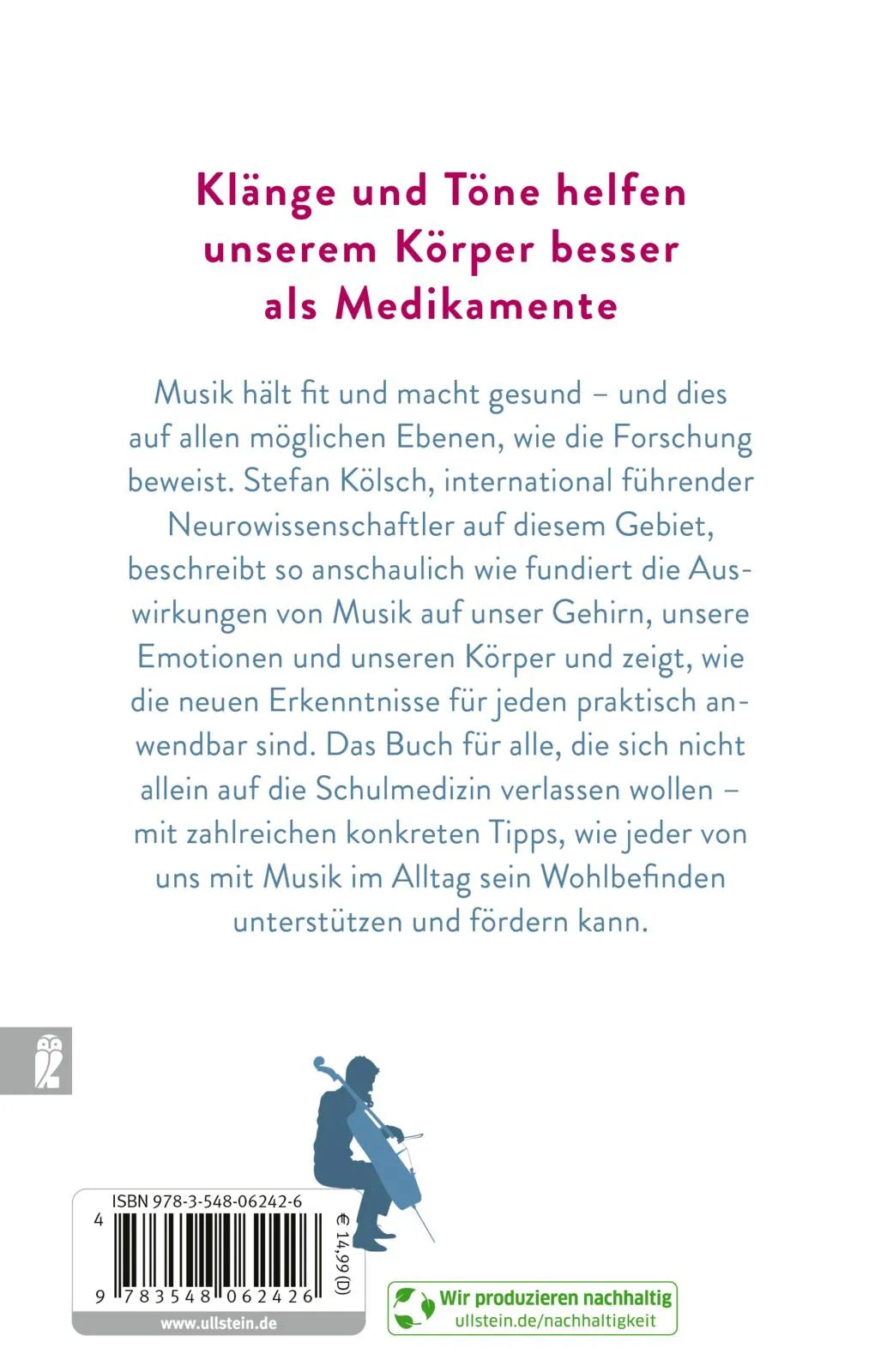 Buchrückseite von 'Good Vibrations' mit Klappentext - Taschenbuch