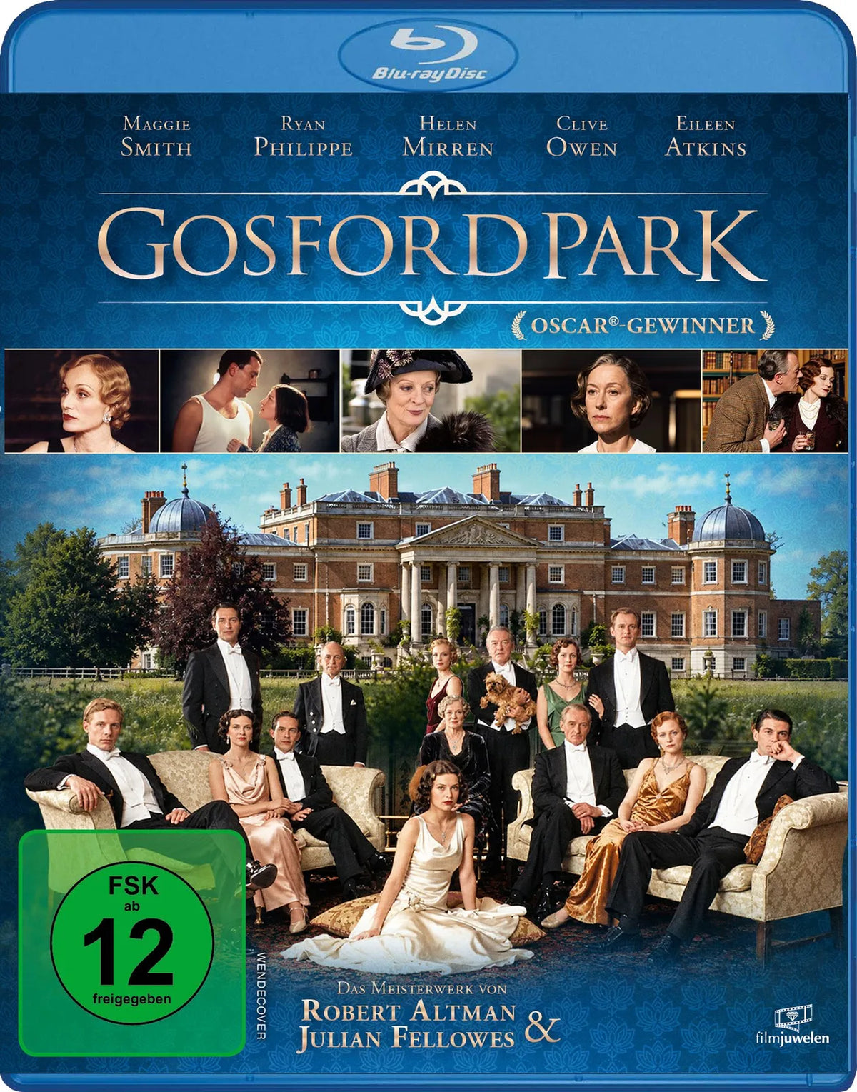 Blu-ray-Cover: Gosford Park. Regie: Robert Altman